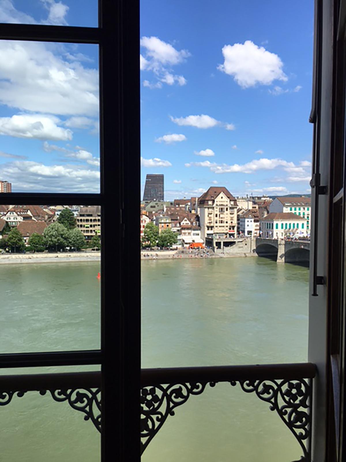 View of the Rhine from my suite at Grand Hotel Les Trois Rois in Basel, Switzerland. (Carol Ann Davidson/TNS)
