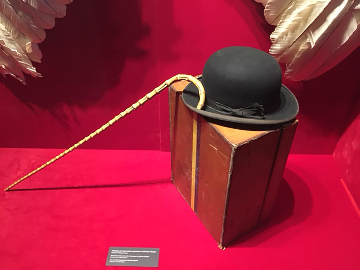 Charlie Chaplin’s "little tramp" iconic hat and cane at Charlie Chaplin Museum in Lucerne, Switzerland. (Carol Ann Davidson/TNS)