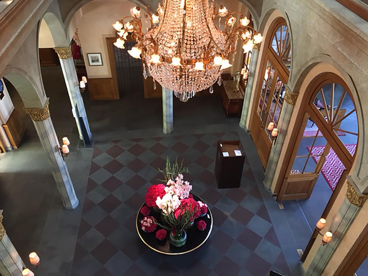 Entrance of Grand Hotel Les Trois Rois in Basel, Switzerland. (Carol Ann Davidson/TNS)