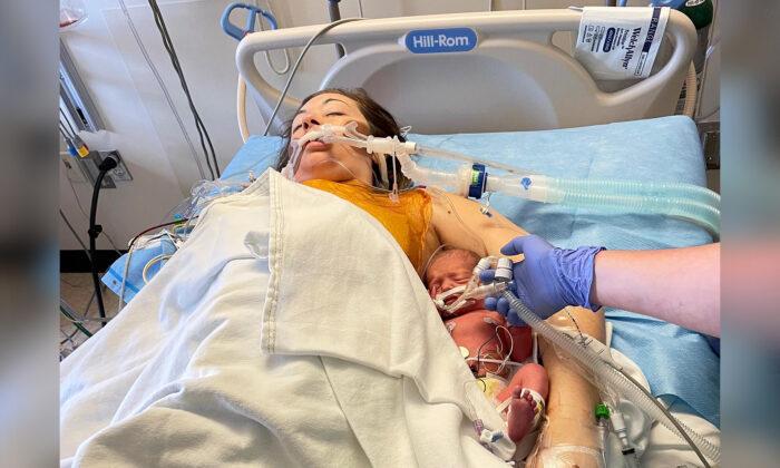 ﻿Mom With Critical Heart Condition Sees Vital Signs Improve When Newborn Is Placed in Her Arms