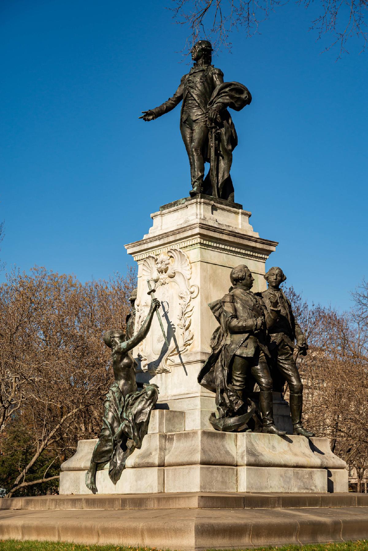 Thaddeus Kosciuszko, a Polish engineer who aided the Colonists during the Revolutionary War, is honored at a park in Philadelphia, Pa., the smallest in the National Park System. (Enrico Della Pietra/Dreamstime.com.)