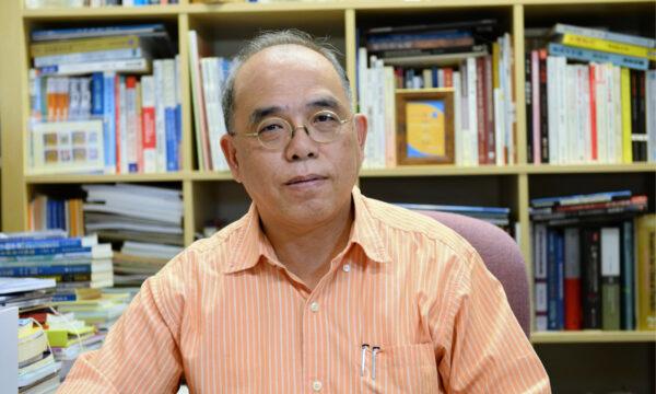 The picture shows Prof. Chung, a former assistant professor at Hong Kong Polytechnic University. (Song Bilong/The Epoch Times).