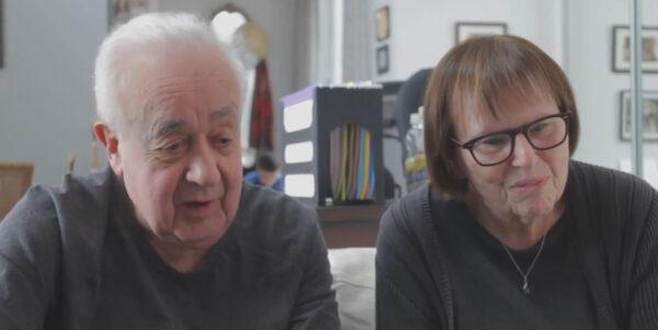 Manny Drukier (L), with his wife Freda in “Finding Manny.” (Long Trek Home Productions/Screenshot via The Epoch Times)