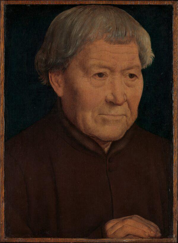 "Portrait of an Old Man," circa 1475, by Hans Memling. Oil on wood; 10 inches by 7 1/4 inches. Bequest of Benjamin Altman, 1913, The Metropolitan Museum of Art, New York. (Public Domain)