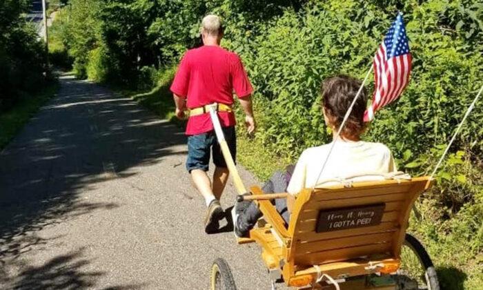 VIDEO: Husband Builds Rickshaw for Wife with MS to Continue Their Daily Walks Together