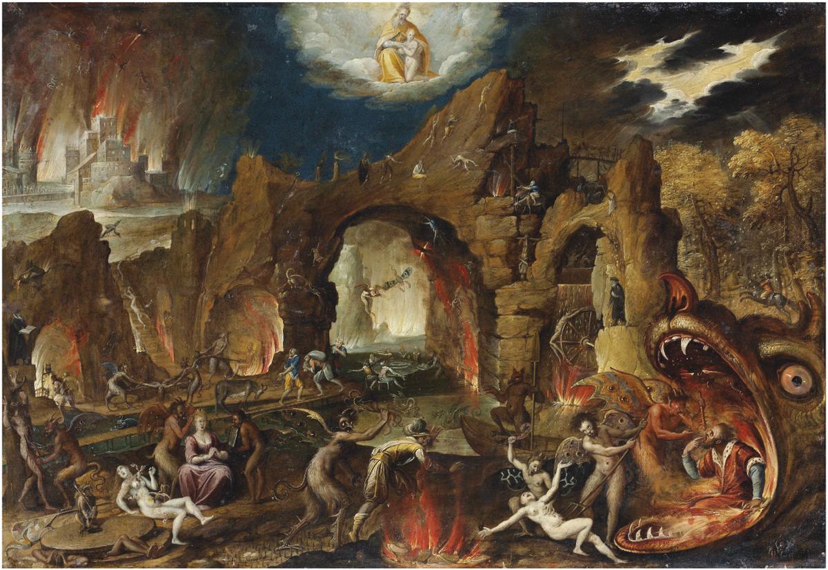 "The Harrowing of Hell," between 1586 and 1638, by Jacob van Swanenburgh. Oil on copper. (Public Domain)