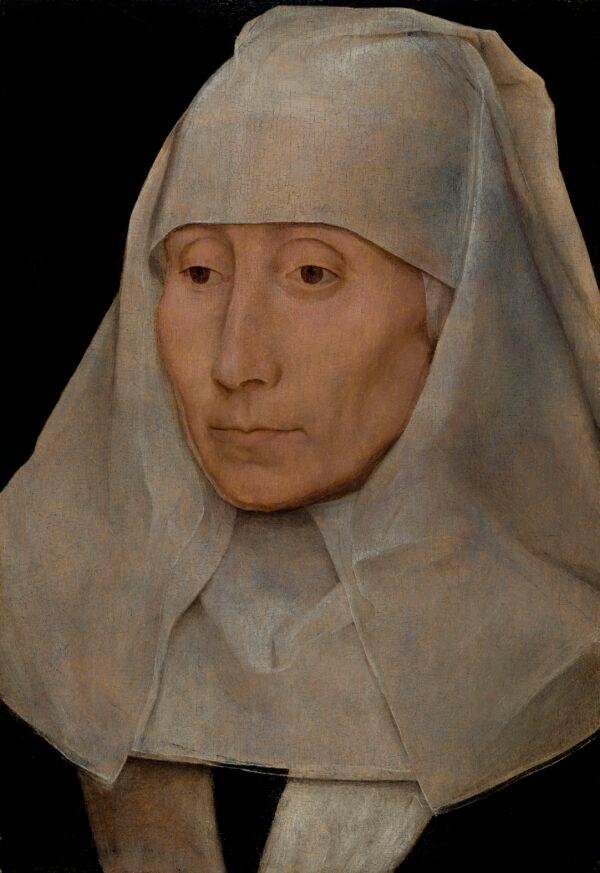 "Portrait of an Old Woman," 1480–1490, by Hans Memling. Oil on wood; 10 1/8 inches by 7 inches. The Edith A. and Percy S. Straus Collection, The Museum of Fine Arts, Houston. (Public Domain)