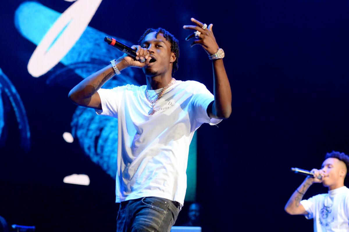 Lil TJay performs onstage during the Power 105.1'S Powerhouse 2019 presented by AT&T at Prudential Center in Newark, N.J., on Oct. 26, 2019. (Brad Barket/Getty Images for 105.1)