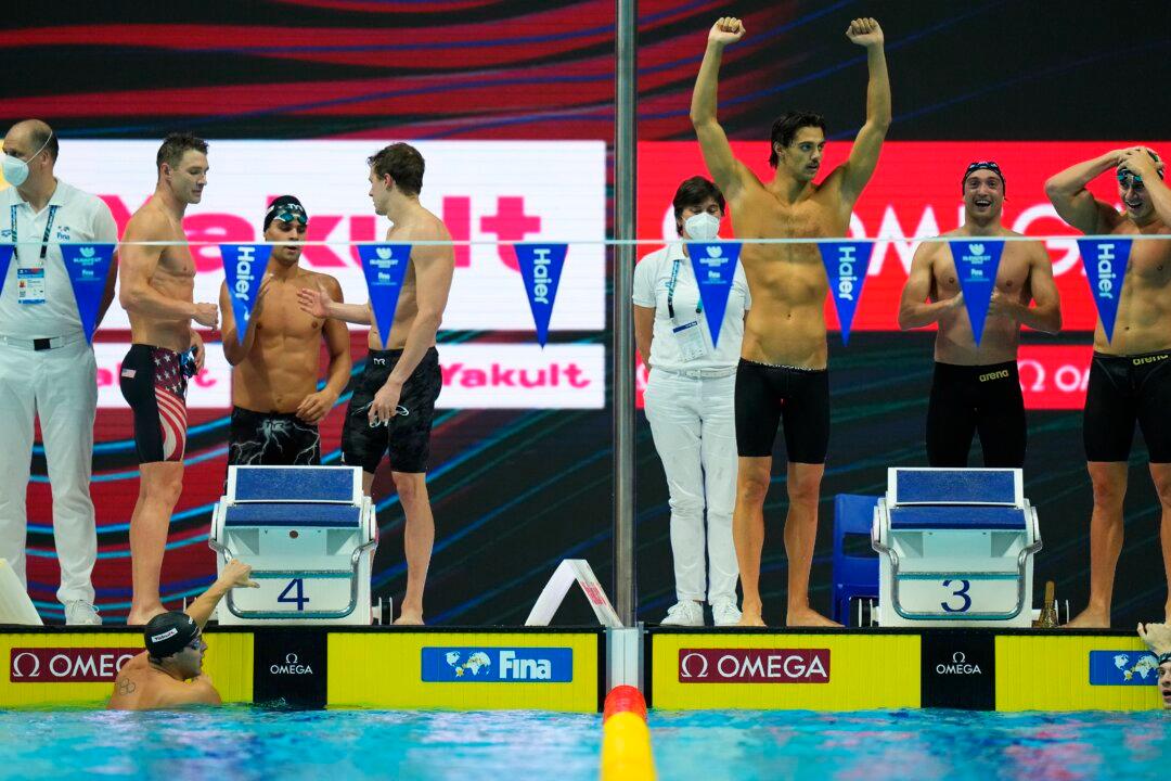 Italy Pips US Men to Relay Gold in Swimming Worlds Finale