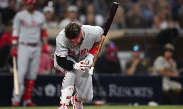 Phillies Defeat Padres but Lose Bryce Harper