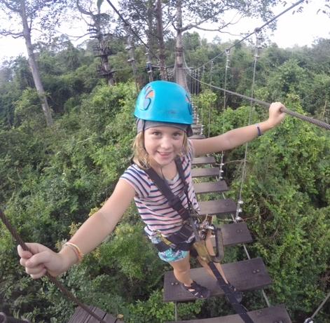 Angkor Zipline fun. (Courtesy of Evie Farrell)