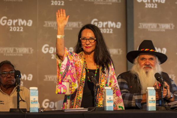 Australian Minister for Indigenous Australians Linda Burney attends the Garma Festival at Gulkula in East Arnhem, Australia on July 30, 2022. (Photo by Tamati Smith/Getty Images)