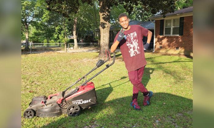 Boy, 14, Starts Lawn Care Business to Raise Money for Legal Fees So His Stepfather Can Adopt Him