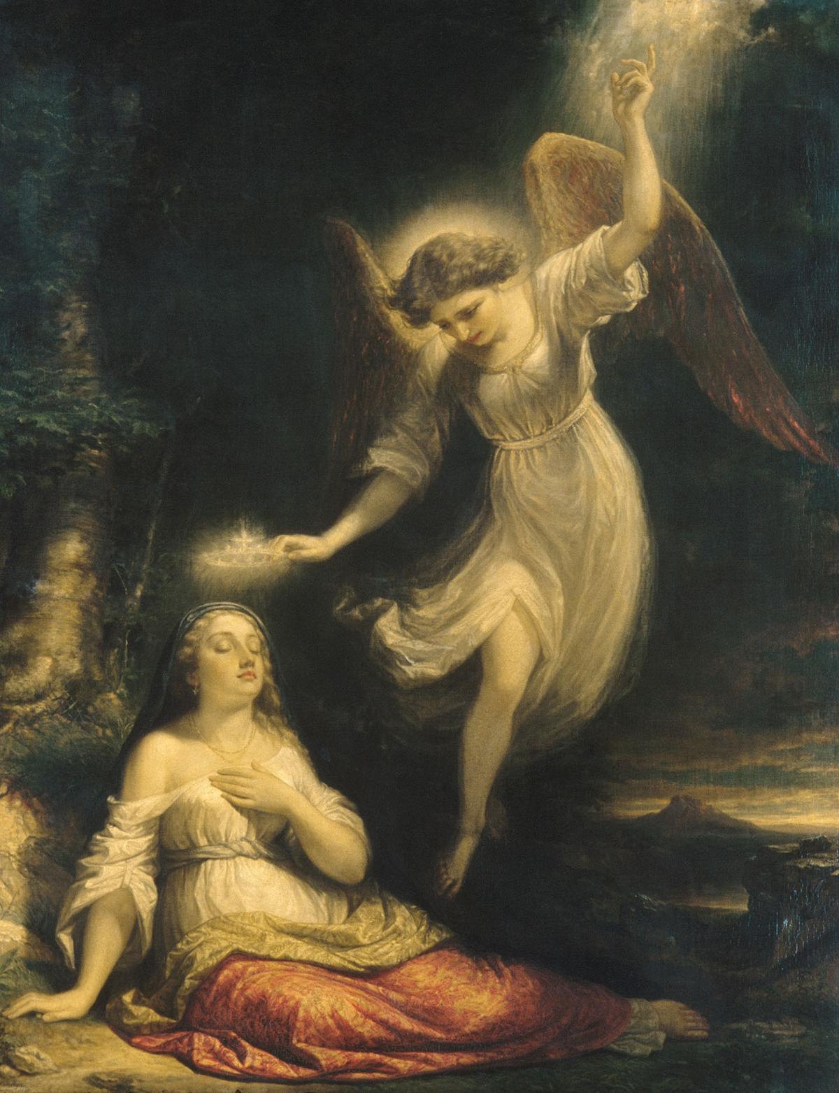 "Mercy's Dream," 1858, by Daniel Huntington. Oil on canvas. Metropolitan Museum of Art, New York City. (Public Domain)