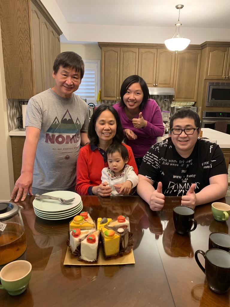 Gary (R), a Hong Kong native who moved to Canada, faced the blow, and his family’s “never give up” spirit became his prime motivation to recover. (Courtesy of Marvis)