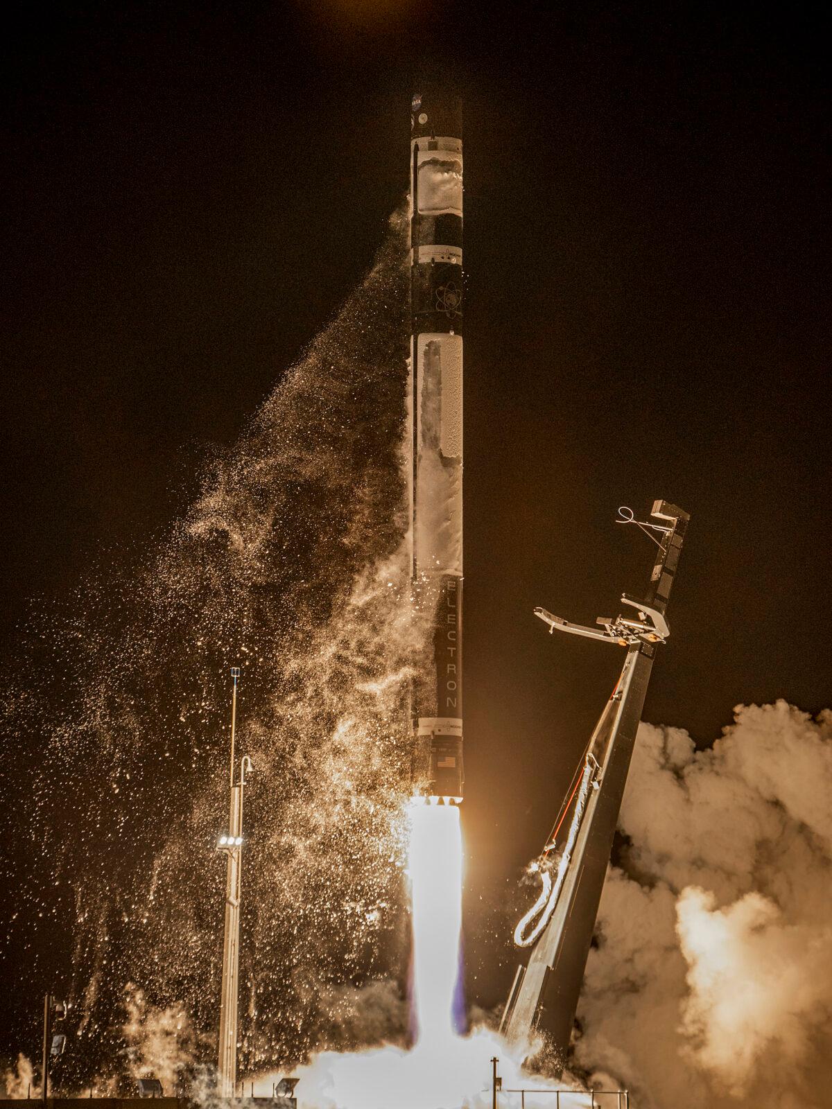  Rocket Lab's Electron rocket is successfully launched on the Mahia peninsula in New Zealand on June 28, 2022. (Rocket Lab via AP)