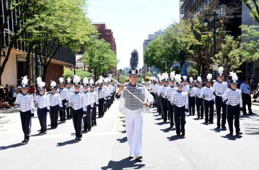 Salute to America Independence Day Parade was held in Philadelphia on July 4, 2022, to celebrate the 246th anniversary of the Declaration of Independence. (Leon Liu/The Epoch Times)