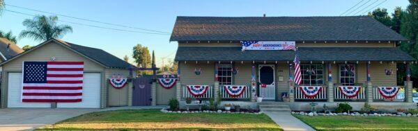 Matt Jones's home wins Brea's Community Patriotic Home Beautification Challenge in Brea, Calif., on July 4, 2022. (Courtesy of the City of Brea)