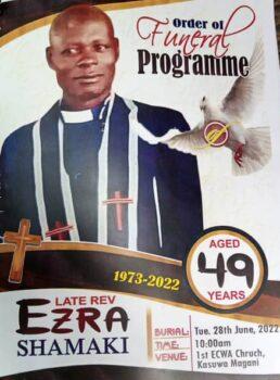 Rev. Ezra Shamaki was killed by bandit terrorists in the town of Kasan Kogi on June 21. (Courtesy of Shamaki Family)
