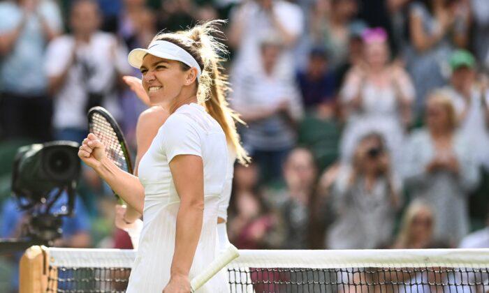 Simona Halep Trounces Paula Badosa to Reach Wimbledon Quarters