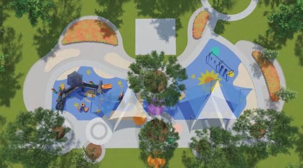 Sweet Shade Universal Playground rendering. (Courtesy of the City of Irvine)