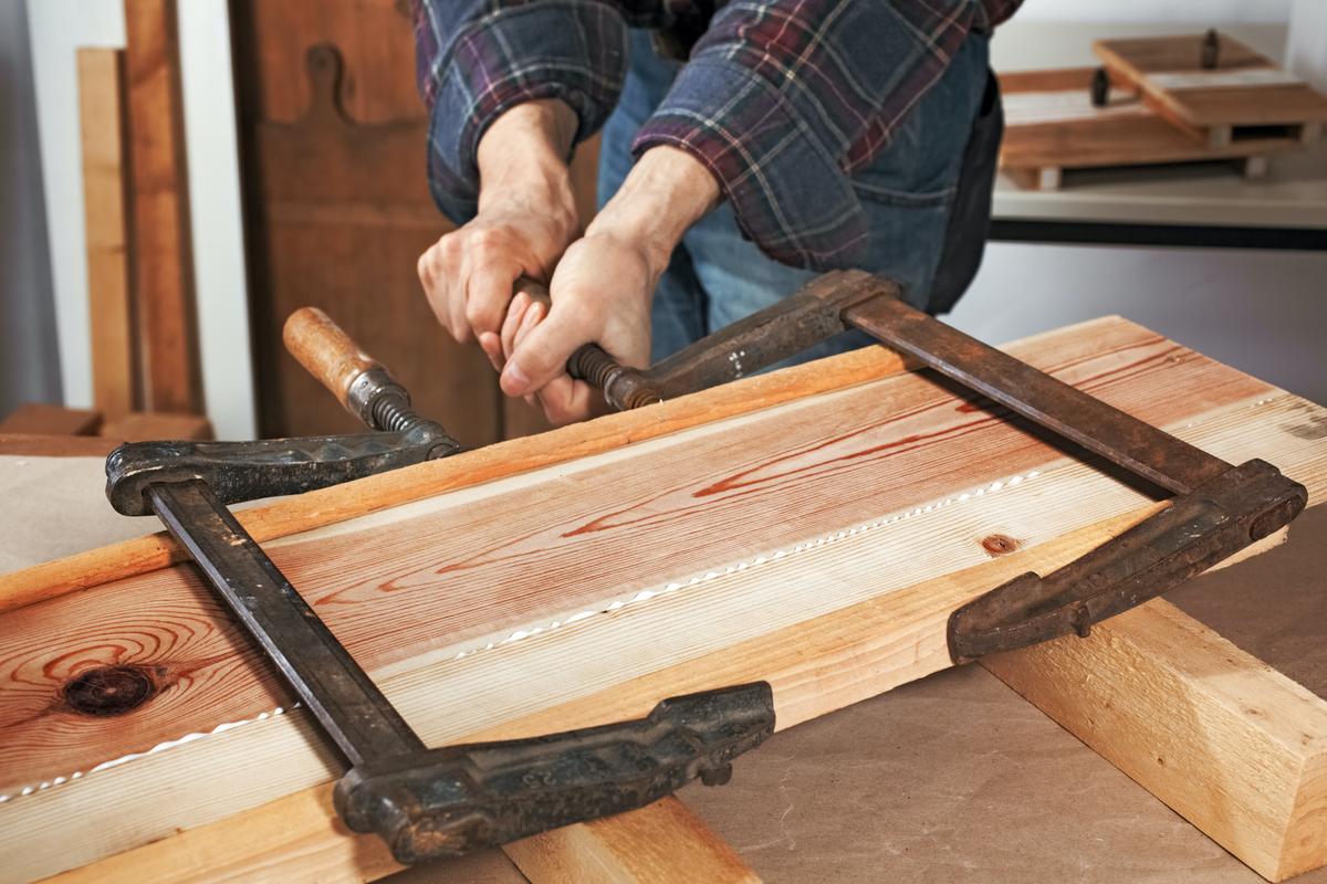 Use Glue and Clamps for Strong Project Joints