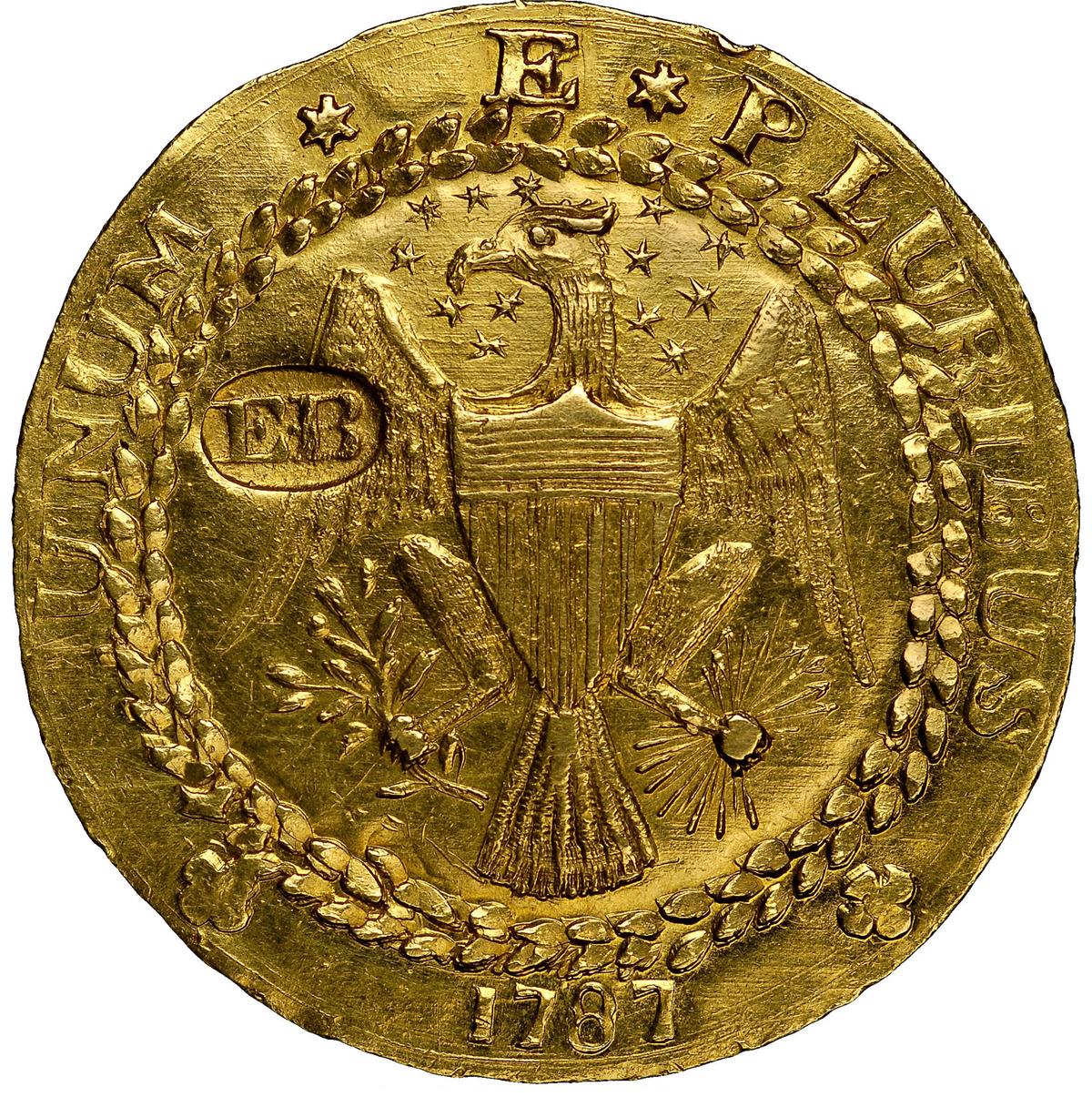 One of seven made, a 1787 New York-style Brasher doubloon sold for $9.3 million in 2021 is a great example of how rarity can drive coin values. (Courtesy of Heritage Auctions)