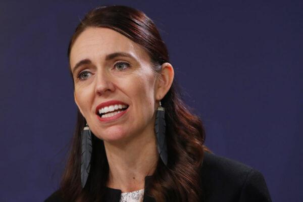 NZ Prime Minister Jacinda Ardern speaks during a press conference in Sydney, Australia, on July 8, 2022. (Lisa Maree Williams/Getty Images)
