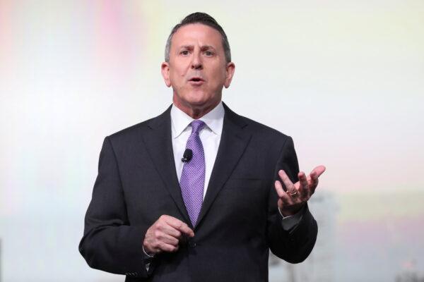 Brian Cornell, CEO of Target Corp., speaks during a forum at the 2019 National Retail Foundation: Retails Big Show in New York on Jan. 14, 2019. (Shannon Stapleton/Reuters)