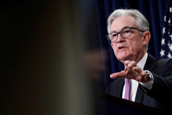 Federal Reserve Board Chairman Jerome Powell speaks during a news conference following a two-day meeting of the Federal Open Market Committee (FOMC) in the District of Washington on July 27, 2022. (Elizabeth Frantz/Reuters)