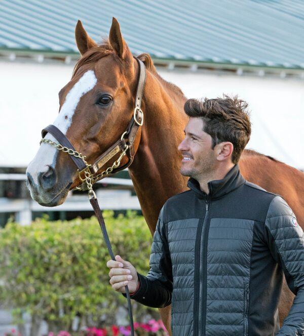 Roldan at a meet-and-greet with the champion racehorse California Chrome. (Courtesy of Nic Roldan)