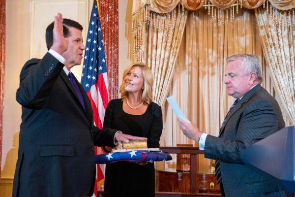 Krach is sworn in as Under- Secretary of State for Economic Growth, Energy, and the Environment, September 2019. (Public Domain)