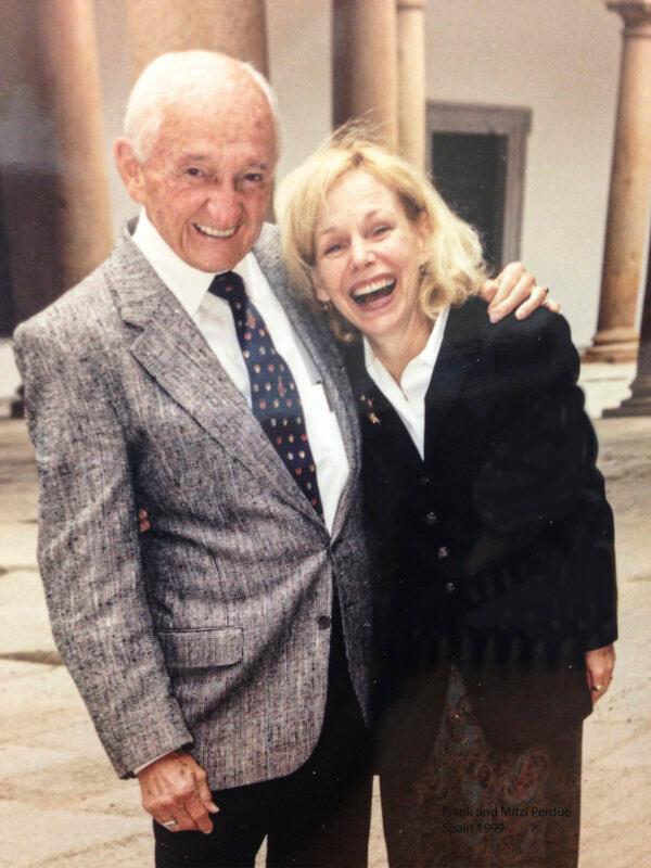Mitzi with her late husband, Frank Perdue. (Courtesy of Mitzi Perdue)