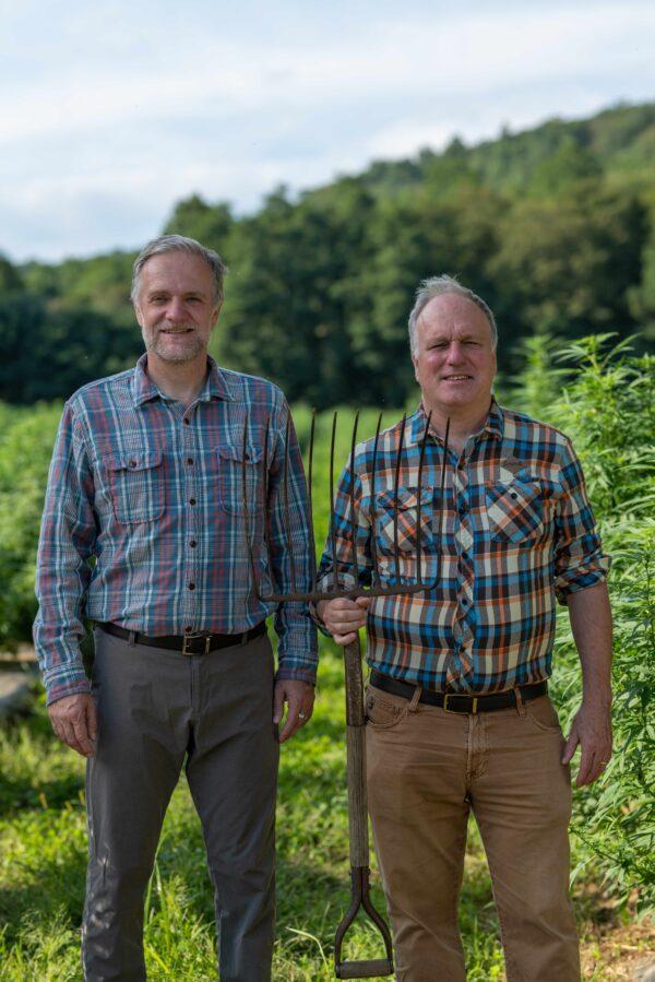 Mike Harney (R) and his brother Paul serve as vice- presidents of the company. (Courtesy of Harney and Sons)