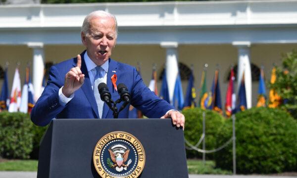 President Joe Biden speaks during an event commemorating the passage of the Safer Communities Act at the White House in the District of Columbia on July 11, 2022. (Nicholas Kamm/AFP via Getty Images)