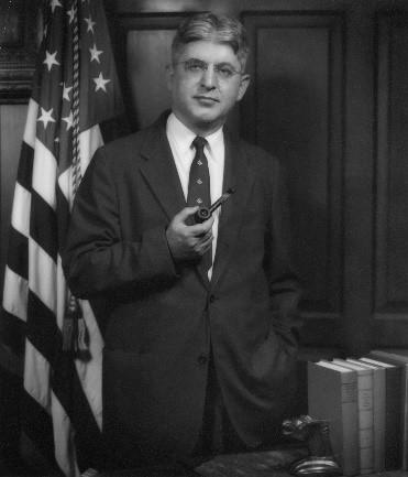 Arthur Frank Burns on a file photo of 1955. (Oscar Porter, U.S. Army Photograph)