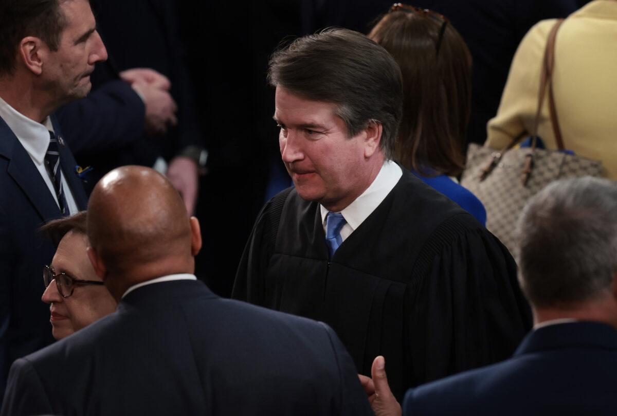Supreme Court Justice Brett Kavanaugh in Washington on March 1, 2022. (Win McNamee/Getty Images)