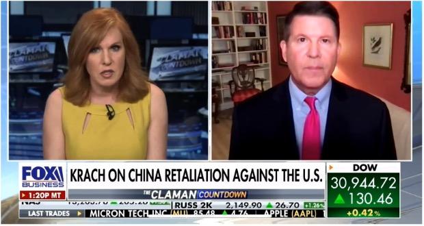 Keith Krach, during an interview on Fox Business. (Fox News/Screenshot via Keith Krach)