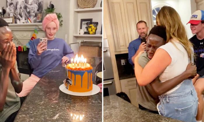 ‘Those Are Happy Tears’: 6th Grader Gets 1st Birthday Cake of His Life After Being Adopted
