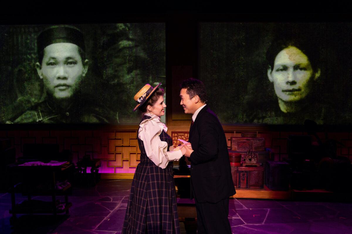 A scene from the Los Angeles Opera’s performance of “On Gold Mountain.” (Courtesy of Taso Papadakis)