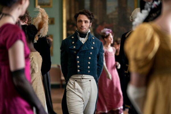 Cosmo Jarvis as Captain Frederick Wentworth in "Persuasion." (Nick Wall/Netflix)