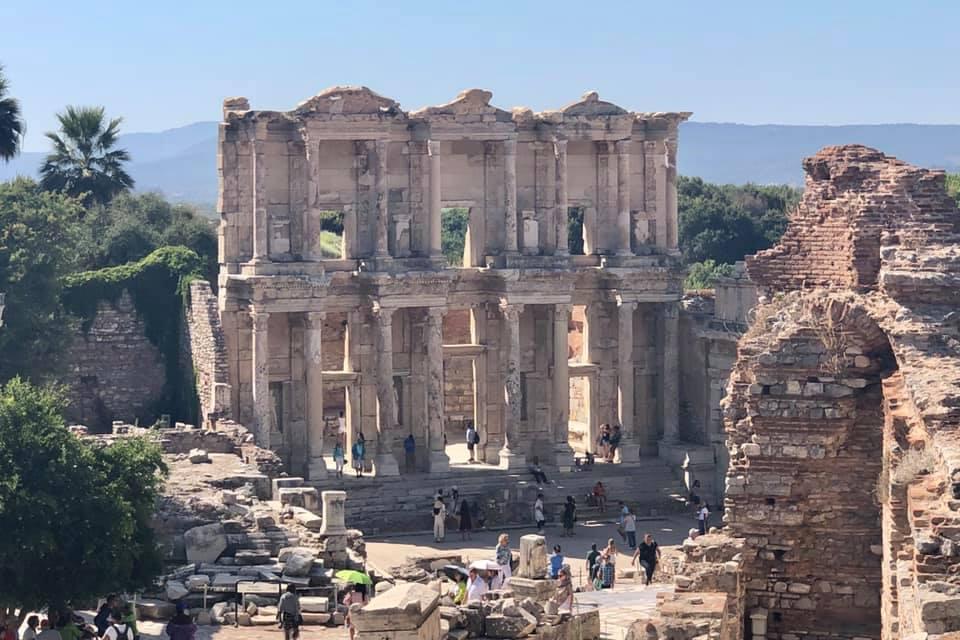  Library of Celsus in Ephesus, Turkey. It was built in A.D. 117. (Courtesy of <a href="https://www.instagram.com/richardsilverphoto/">Richard Silver</a>)
