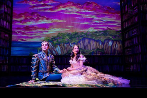 Jake David Smith as Prince Oliver and Arielle Jacobs as Delilah in "Between the Lines." (Matt Murphy)