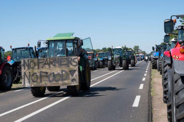 06-22-2022,Stroe,The Netherlands.Farmers protesting against measures to cut down nitrogen emissions. (By pmvfoto/Shutterstock)
