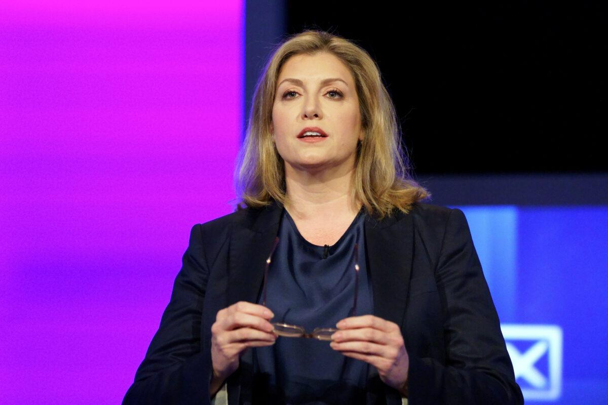Conservative party leadership contender Penny Mordaunt at Here East studios in Stratford, east London, on July 15, 2022. (Victoria Jones/PA Media)