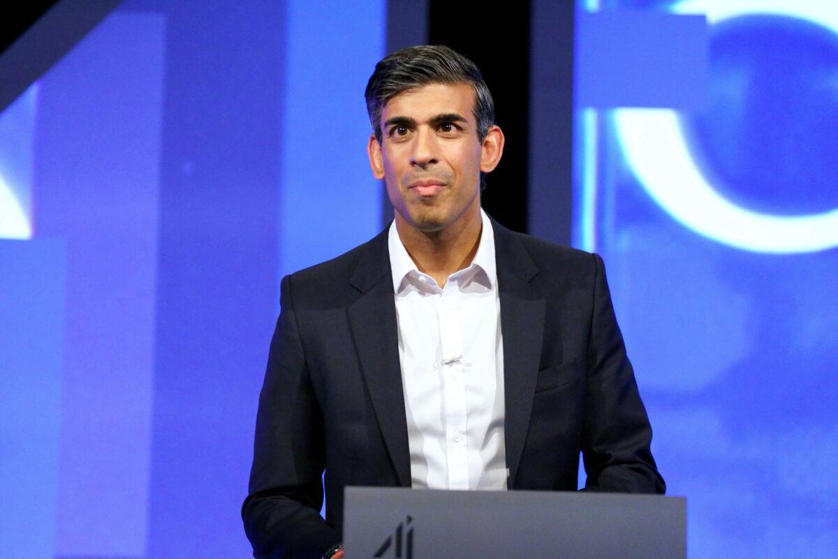 Conservative party leadership contender Rishi Sunak at Here East studios in Stratford, east London, on July 15, 2022. (Victoria Jones/PA Media)