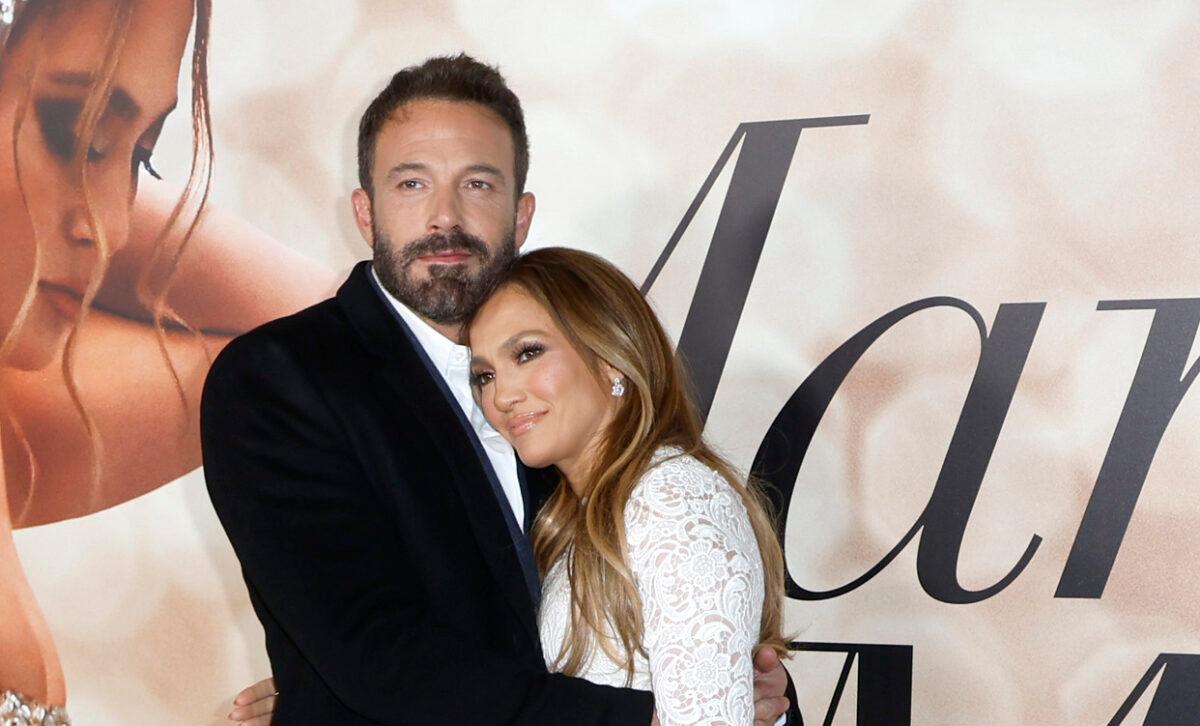 Ben Affleck (L) and Jennifer Lopez attend the Los Angeles Special Screening Of "Marry Me" on Feb. 8, 2022. (Frazer Harrison/Getty Images)