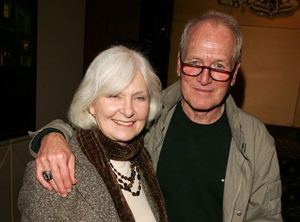 Joanne Woodward and Paul Newman attend a reception for a special screening of "The Woodsman" in New York City on Jan. 10, 2004. (Peter Kramer/Getty Images)