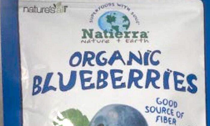 Company Recalls 2 Natierra Organic Freeze-Dried Blueberries Pouch Products