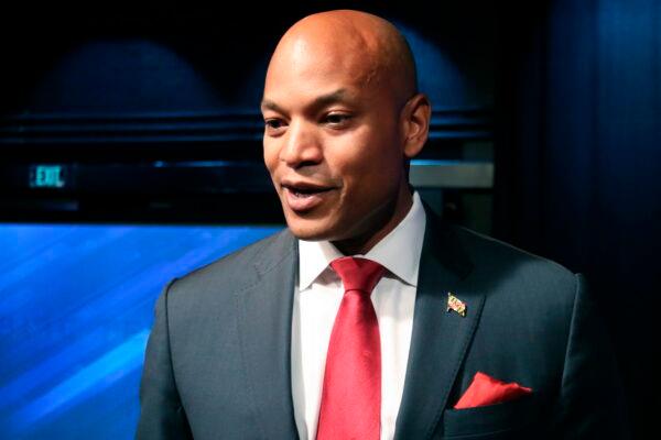 Maryland Democrat Wes Moore talks to reporters in Owings Mills, Md., on June 6, 2022. (Brian Witte, File/AP Photo)